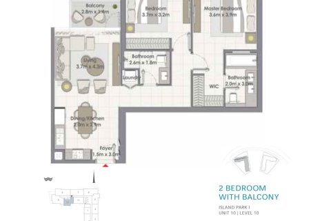 Apartament në Dubai Creek Harbour (The Lagoons), Dubai, Emiratet e Bashkuara Arabe 1 dhomë gjumi, 62 m2. № 704412 - Foto 10