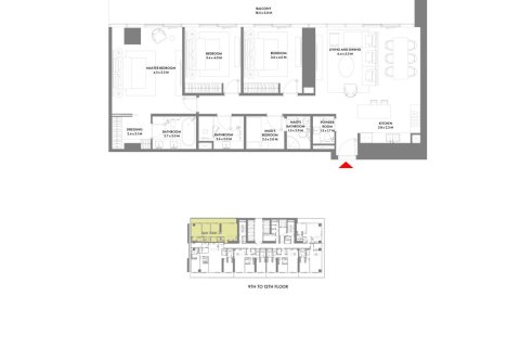 Müüa korter asukohaga Dubai Harbour, AÜE: 1 magamistoaga, 100 m² Nr 704413 - pilt 14