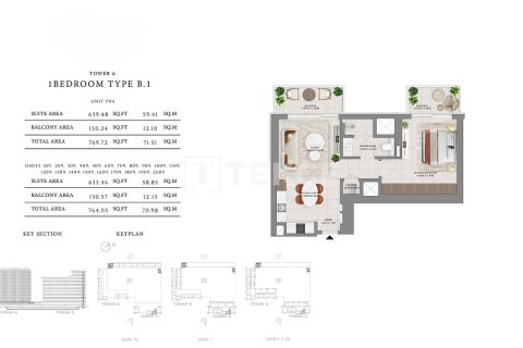 Apartament de vânzare în Dubai Hills Estate, Dubai, EAU 3 dormitoare, 170 mp.  №739450 - poză 12