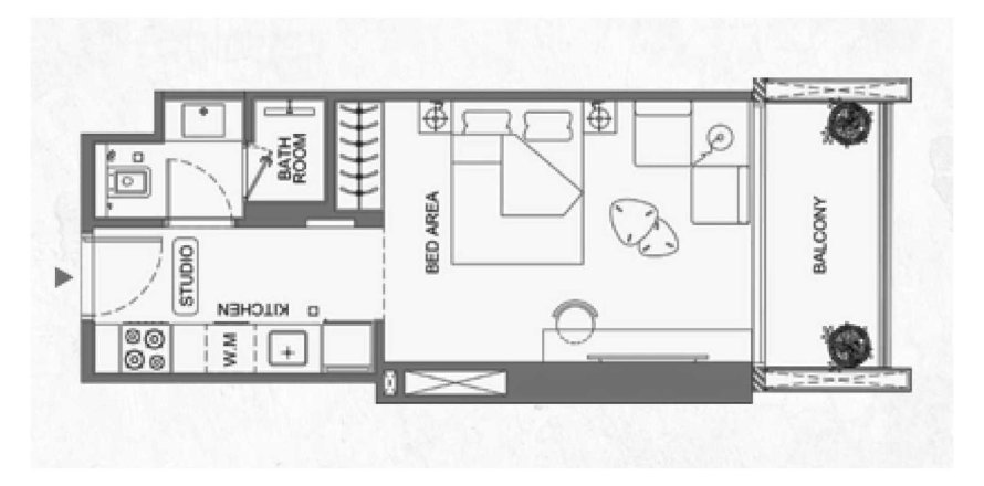 Apartman u Binghatti Luxuria u Jumeirah Village Triangle, Dubai, UAE 31 m2, 1 soba Br. 694441
