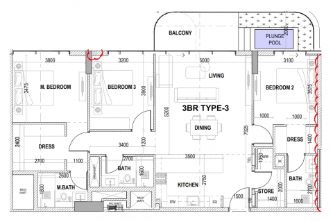 Apartament na sprzedaż w Dubai, ZEA 3 sypialnie, 140 mkw., nr 598596 - zdjęcie 12