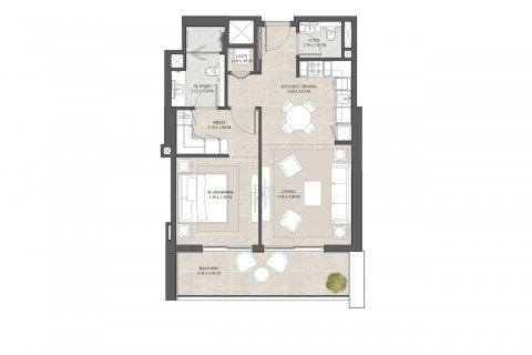 Apartman u Dubai, UAE 1 spavaća soba, 74 m2 Br. 611530 - fotografija 11