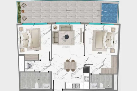 Apartment in Barari Heights  in Majan, Dubai, UAE 1 room, 36 sq.m. № 728588 - photo 16
