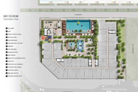 Пәтер Meydan, Дубай, БАӘ-да 2 жатын бөлмелер, 110 м² № 741275 - фото 16