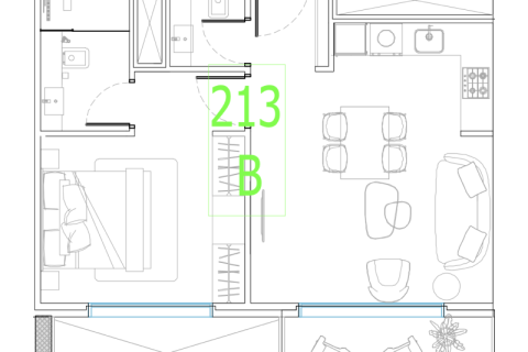 Apartment in Dubai South (Dubai World Central), UAE 1 room, 31 sq.m. № 732509 - photo 7