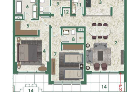 Wohnung zum Verkauf in Al Furjan, Dubai, VAE 1 Schlafzimmer, 76 m2 Nr. 732508 - Foto 11