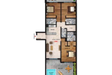 Arjan, Dubai, BAE’de satılık daire 1 yatak odası, 66 m&sup2; No 732514 - fotoğraf 7