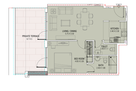 Apartamento para venda em Dubai Land, Dubai, EAU 1 quarto, 39 m2 № 732401 - foto 3