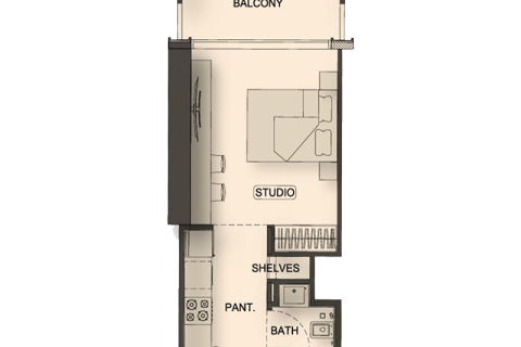 Leilighet til salgs i Al Barsha, Dubai, Emiratene 1 rom, 34 kvm Nr. 732403 - Foto 8