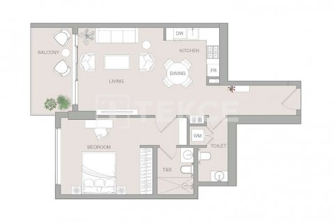 Apartmen di Dubai Land, UAE 2 bilik tidur, 125 meter persegi № 584858 - foto 15
