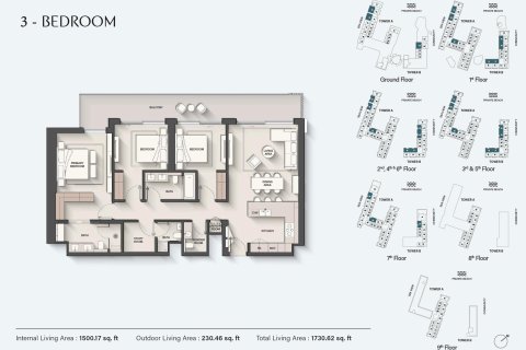 Пәтер Дубай, БАӘ-да 1 жатын бөлме, 45 м² № 704324 - фото 15