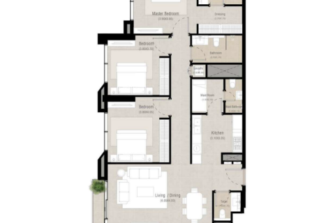 Apartemen di Town Square, Dubai, UEA 1 kamar tidur, 63 m2 nomor 689975 - foto 5