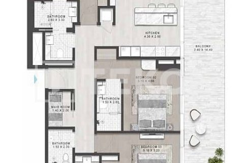 Lakás itt: Al Marjan Island, Ras Al Khaimah, EAE, 3 hálószoba, 193 m², azonosító: 754588 - fénykép 19