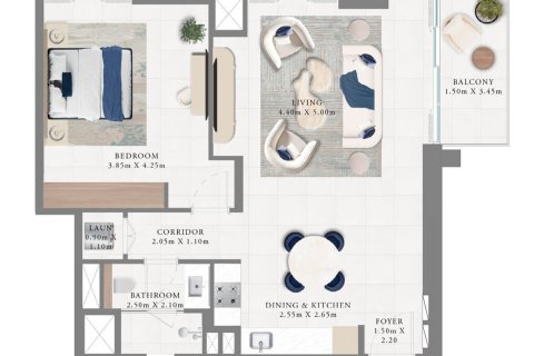 Appartement à vendre à  Dubai Creek Harbour (The Lagoons), Dubai, EAU 1 chambre, 76 m2 № 704560 - photo 8
