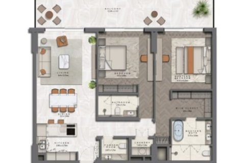 Apartament në Saadiyat Island, Abu Dhabi, Emiratet e Bashkuara Arabe 1 dhomë gjumi, 95 m2. № 704558 - Foto 10
