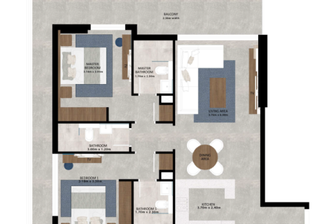 Lakás itt: Dubai Land, EAE, 1 hálószoba, 71 m², azonosító: 732416 - fénykép 11