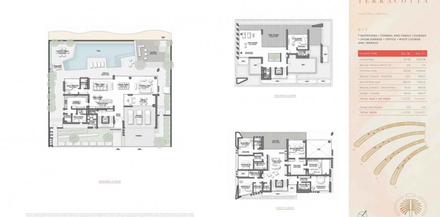 Vila v PALM JEBEL ALI v Palm Jebel Ali, Dubai, SAE 7 ložnice, 1128 m² Č.: 345566