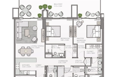 Apartment in Al Wasl, Dubai, UAE 1 bedroom, 71 sq.m. № 689882 - photo 10