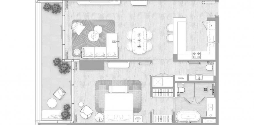 Apartamento em Dubai Marina, Dubai, EAU 1 quarto, 108.98 m2 № 458752