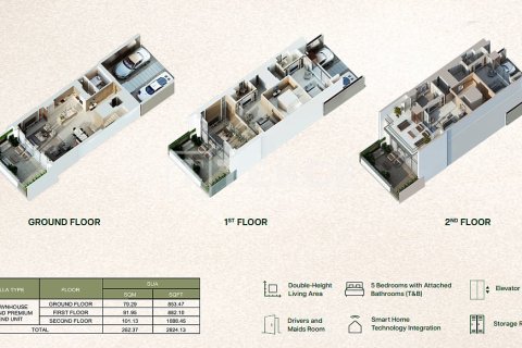Müüa ridamaja asukohaga Dubai, AÜE: 5 magamistoaga, 263 m² Nr 716116 - pilt 28
