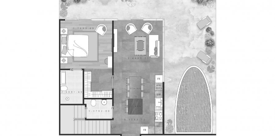 Villa in Jumeirah Village Circle, Dubai, VAE: 2 Schlafzimmer, 191.48 m2 Nr. 538683