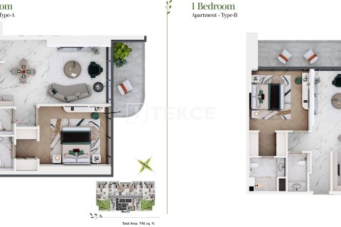Apartament de vânzare în Dubai Sports City, Dubai, EAU 2 dormitoare, 107 mp.  №646110 - poză 18