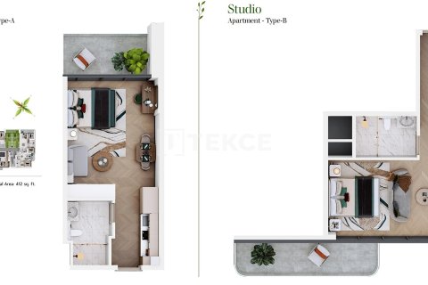 Apartament de vânzare în Dubai Sports City, Dubai, EAU 2 dormitoare, 107 mp.  №646110 - poză 20