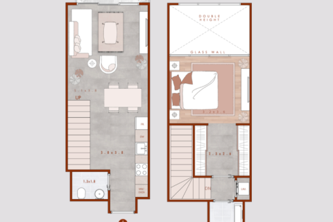 Apartmán v Jumeirah Village Circle, Dubai, SAE 1 spálňa, 43 m2 č. 732743 - Fotografia 7