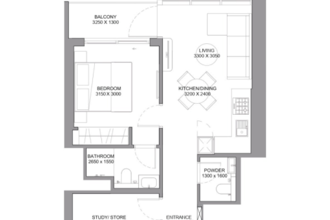 Apartman u Motor City, Dubai, UAE 1 spavaća soba, 50 m2 Br. 732792 - fotografija 5