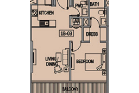 Dzīvoklis Majan, Dubaijā, AAE 1 istaba, 35 m2 Nr. 732794 - attēls 4