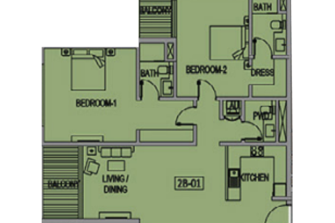 Dzīvoklis Majan, Dubaijā, AAE 1 istaba, 35 m2 Nr. 732794 - attēls 5