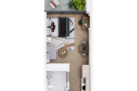 Byt v Dubai Sports City, SAE 1 pokoj, 39 m² Č.: 732796 - fotografie 10