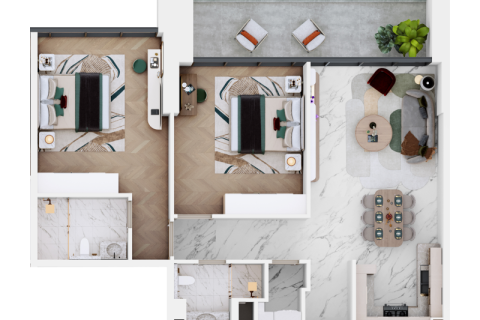 Byt v Dubai Sports City, SAE 1 pokoj, 39 m² Č.: 732796 - fotografie 12