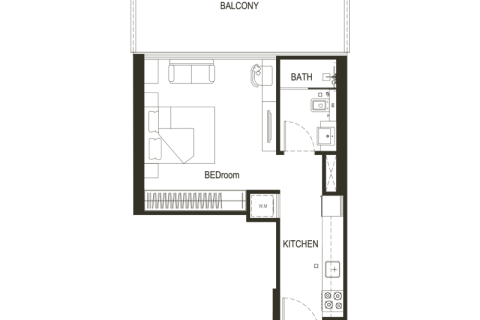 Apartmán v Dubai Sports City, SAE 1 izba, 28 m2 č. 732795 - Fotografia 7