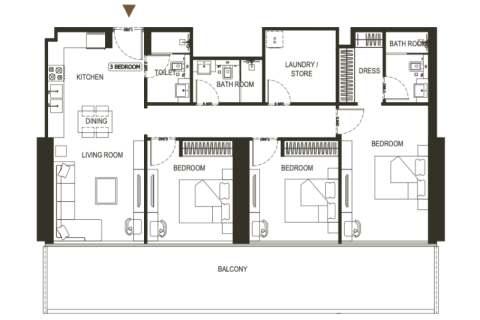 Apartmán v Dubai Sports City, SAE 1 izba, 28 m2 č. 732795 - Fotografia 10
