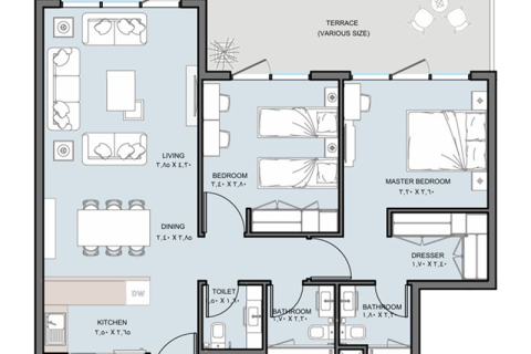 Apartemen di Al Reem Island, Abu Dhabi, UEA 1 kamar tidur nomor 732793 - foto 8