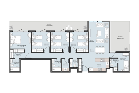 Apartemen di Al Reem Island, Abu Dhabi, UEA 1 kamar tidur nomor 732793 - foto 10