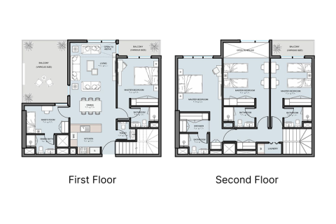 Apartemen di Al Reem Island, Abu Dhabi, UEA 1 kamar tidur nomor 732793 - foto 13