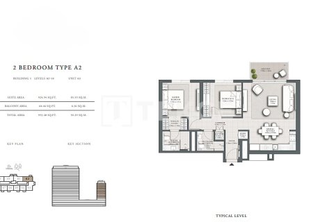 Lägenhet till försäljning i Dubai Hills Estate, Dubai, UAE 2 sovrum, 183 kvm Nr. 685696 - fotografi 17