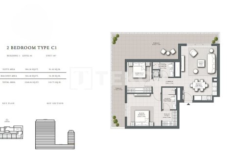 Lägenhet till försäljning i Dubai Hills Estate, Dubai, UAE 2 sovrum, 183 kvm Nr. 685696 - fotografi 15