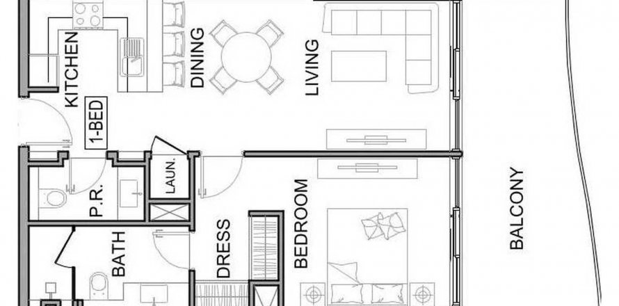 Byt v Damac Lagoon Views Phase 3 v Golf City, Dubai, SAE 1 ložnice, 72.5 m² Č.: 564420