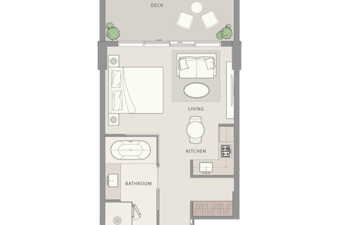 Appartement te koop in Al Marjan Island, Ras Al Khaimah, VAE 1 kamer, nr 690268 - foto 6