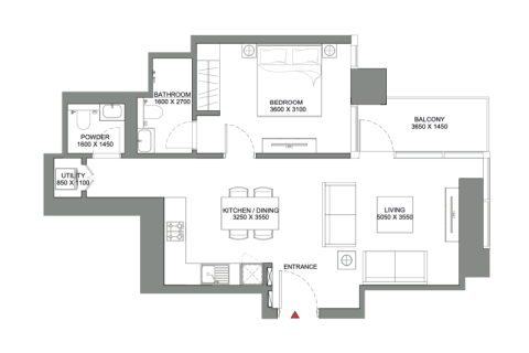 Apartament në Dubai, Emiratet e Bashkuara Arabe 1 dhomë gjumi, 59 m2. № 690267 - Foto 6