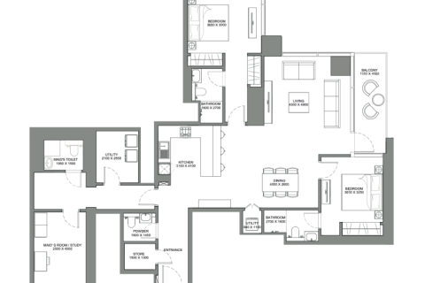 Apartament në Dubai, Emiratet e Bashkuara Arabe 1 dhomë gjumi, 59 m2. № 690267 - Foto 8