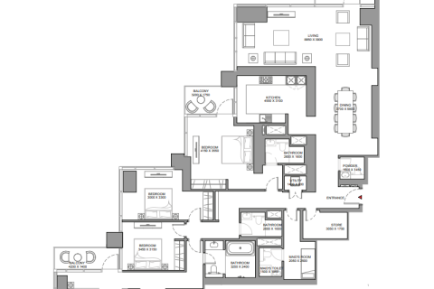 Apartament në Dubai, Emiratet e Bashkuara Arabe 1 dhomë gjumi, 59 m2. № 690267 - Foto 11