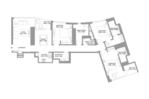Apartament në Dubai, Emiratet e Bashkuara Arabe 1 dhomë gjumi, 59 m2. № 690267 - Foto 10