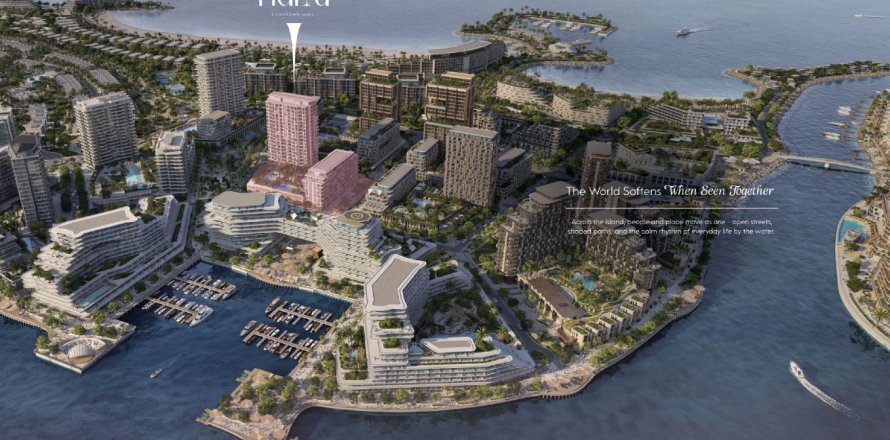阿联酋 Ras Al Khaimah 公寓  1 卧, 57 平方米 , 编号 734995