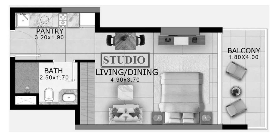 Byt v Arlington Park v Dubai Land, SAE 1 pokoj, 40.23 m² Č.: 711847