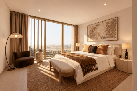 Byt v Sheikh Zayed Road, Dubai, SAE 1 ložnice, 76 m² Č.: 750349 - fotografie 2