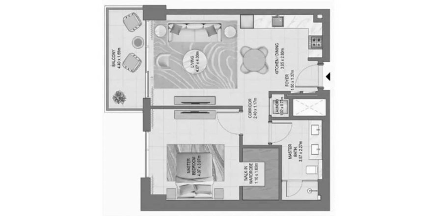 Dubai South (Dubai World Central), Dubai, BAE’de daire 1 yatak odası, 73.49 m&sup2; No 715985